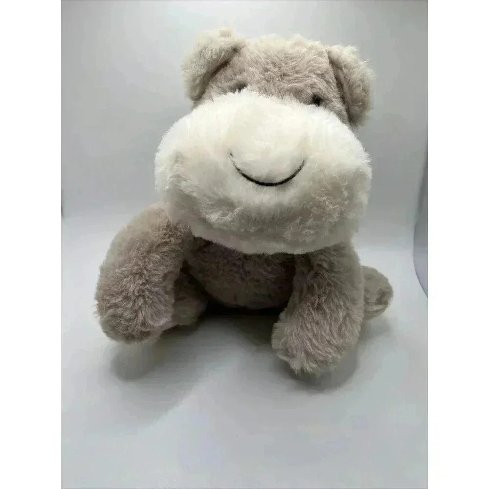 Spark Create Imagine Hippo 9" Plush Baby Rattle Toy Lovey Crinkle